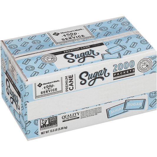 Premium Cane Sugar (2,000 packets, 12.5 lbs.)