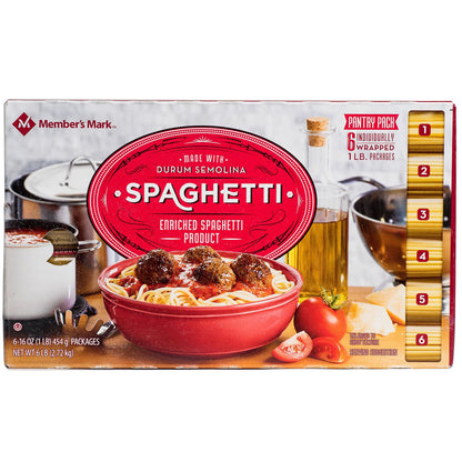 Spaghetti Pantry Pack (1 lb. ea, 6 ct.)