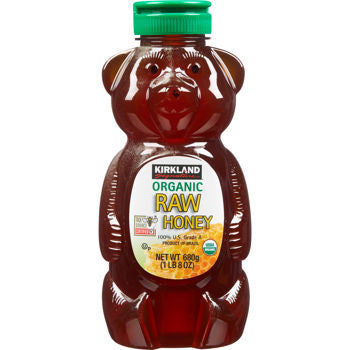 Kirkland Raw Organic Honey Bear, 24 oz, 3 ct