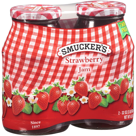 Smucker's Strawberry Jam (32 oz. jars, 2 pk.)