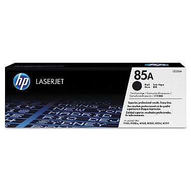 HP 85A Original Laser Jet Toner Cartridge, Black (1,600 Yield)