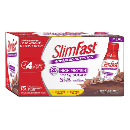SlimFast Advanced Creamy Chocolate Ready to Drink Shakes (15 pk.)