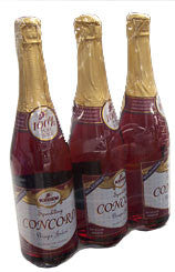 Kedem Sparkling Concord Grape Juice, 3 x 25.4 fl oz