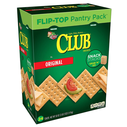 Keebler Club Snack Stack Crackers, 50 oz