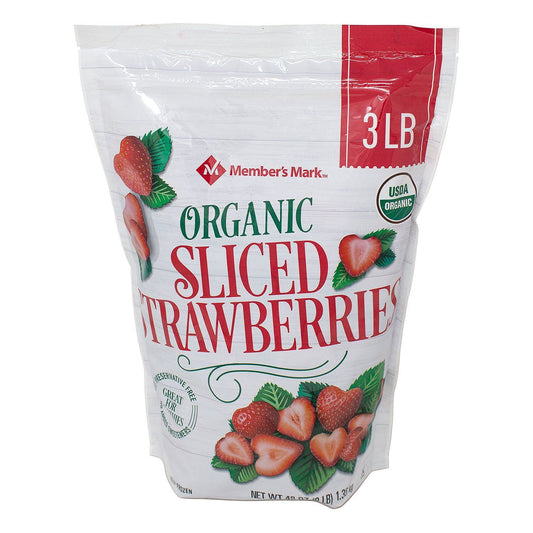 Organic Frozen Sliced Strawberries (3 lbs.)