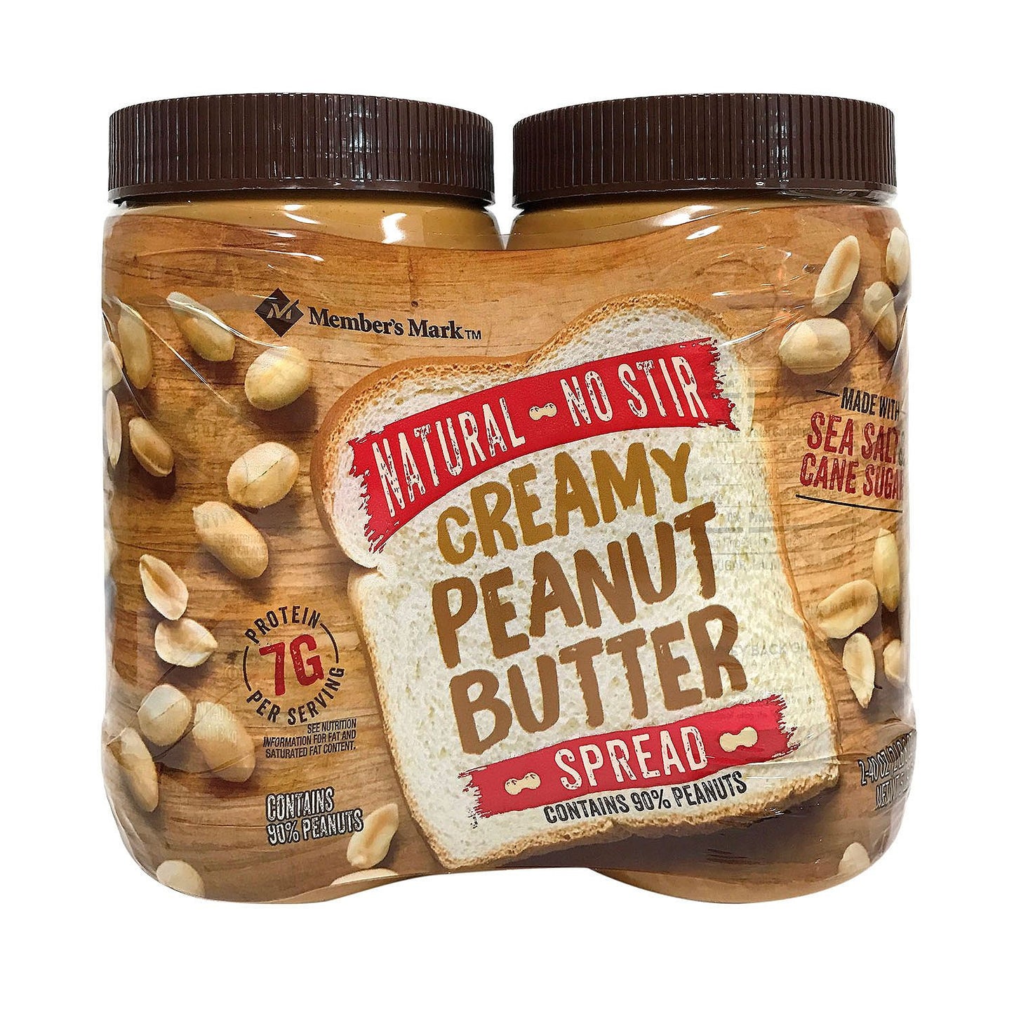 Natural No Stir Creamy Peanut Butter Spread (40 oz., 2 ct.)