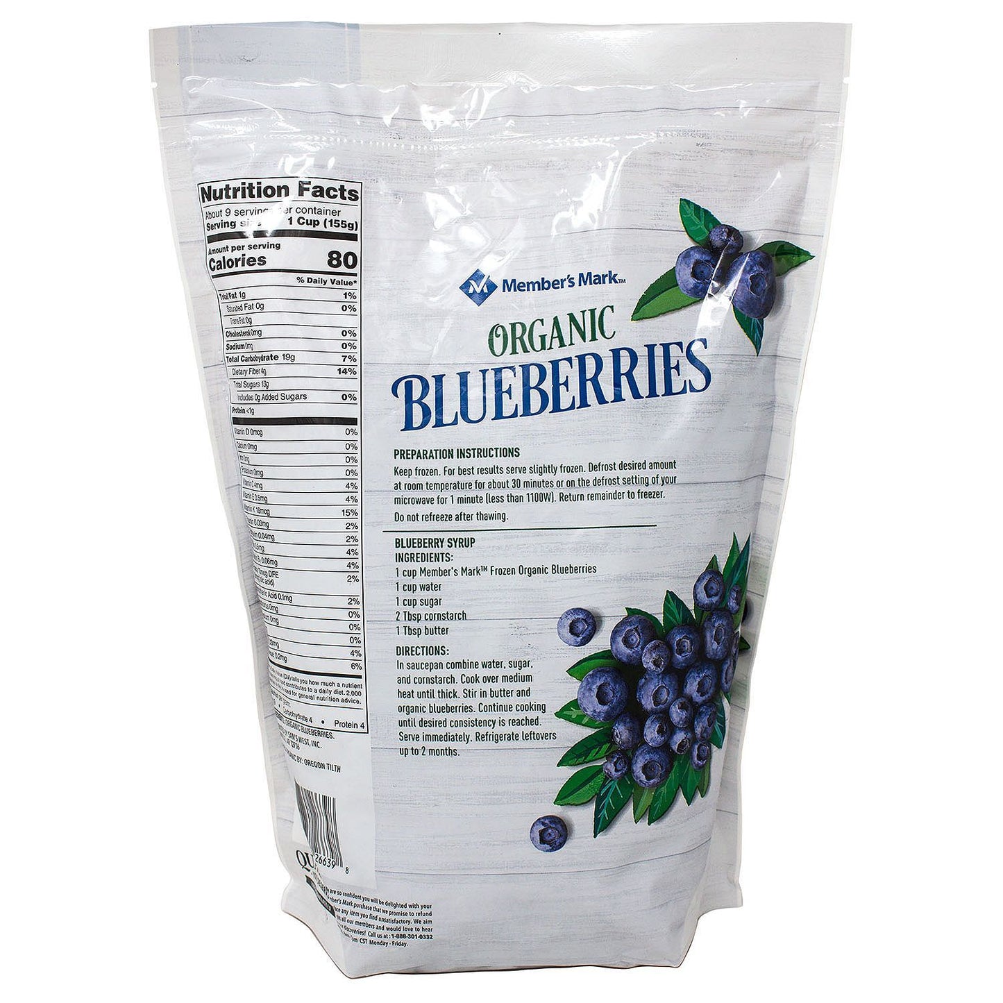 Organic Frozen Blueberries (3 lbs.)