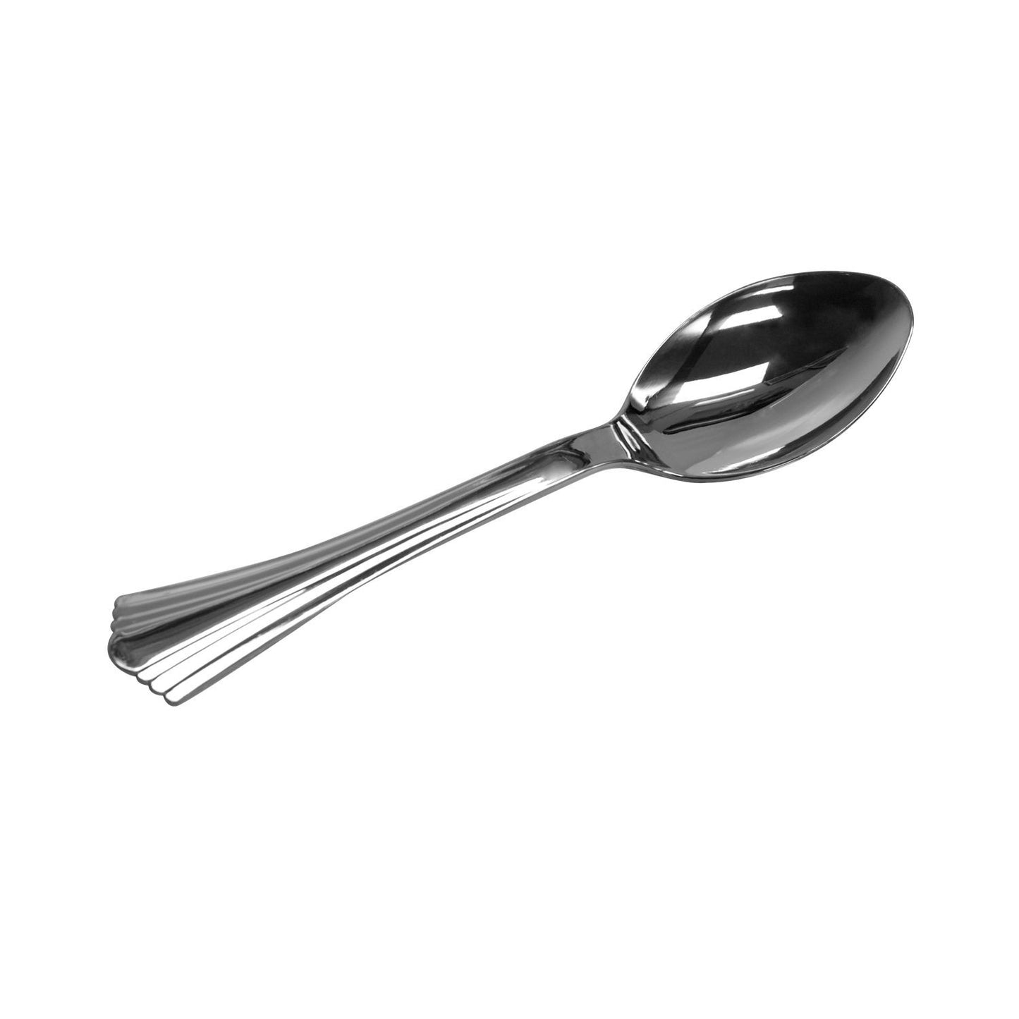 Reflections Plastic Spoons, Heavyweight, Silver (600 ct.)