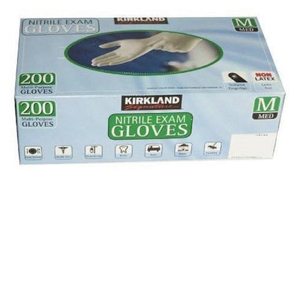 Kirkland SignatureÂ™ Nitrile Exam Gloves Multi-Purpose Latex Free ,200ct x 2