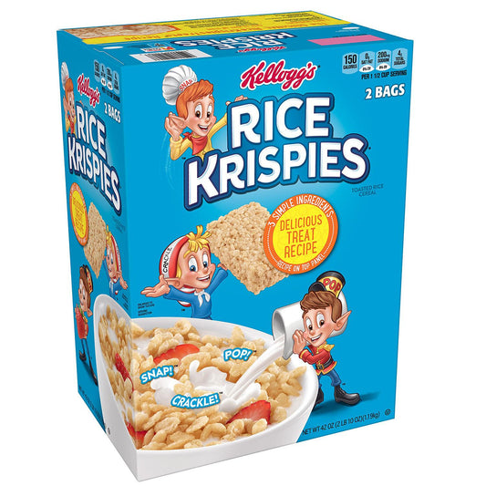 Kellogg's Rice Krispies Breakfast Cereal, 42 oz.