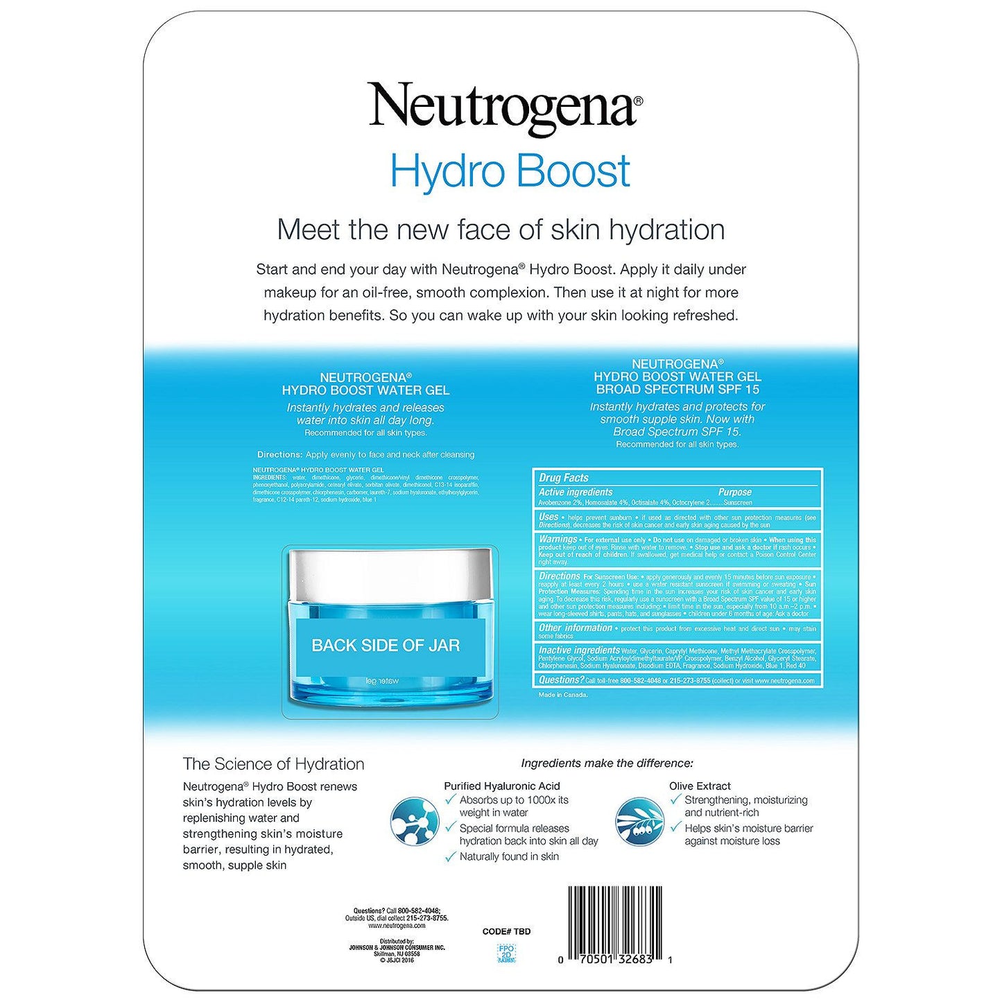 Neutrogena Hydro Boost Water Gel & Broad Spectrum Sunscreen SPF 15 (1.7 oz. + 1.7 fl. oz.)