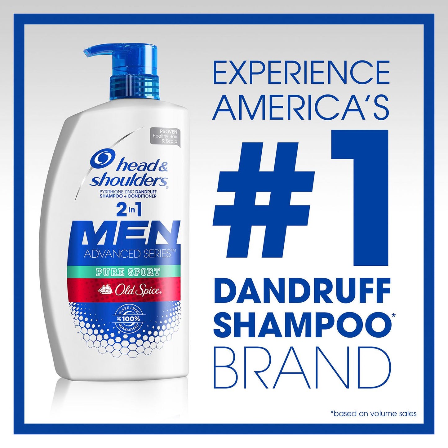 Head & Shoulders Men 2-in-1 Dandruff Shampoo & Conditioner, Old Spice Pure Sport (43.3 fl. oz.)