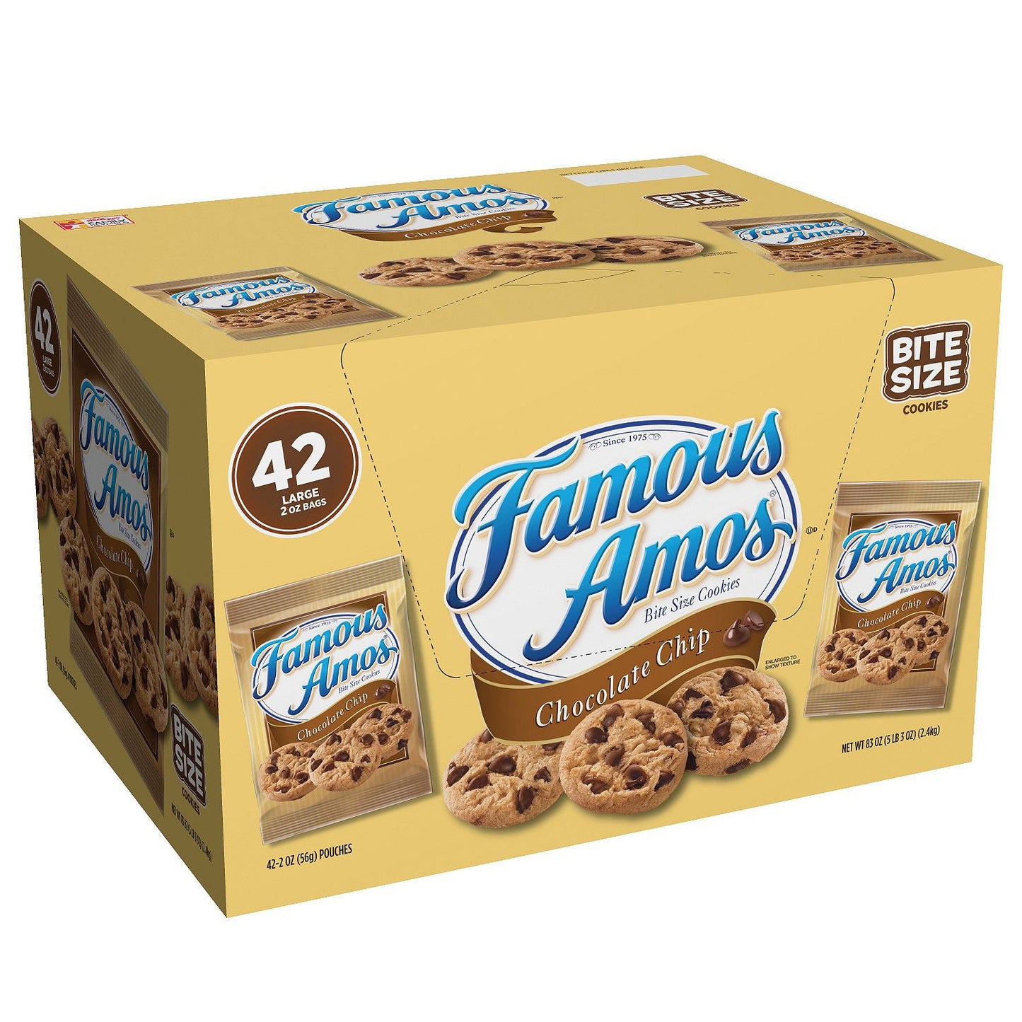 Famous Amos Chocolate Chip Cookies (2 oz., 42 ct.)