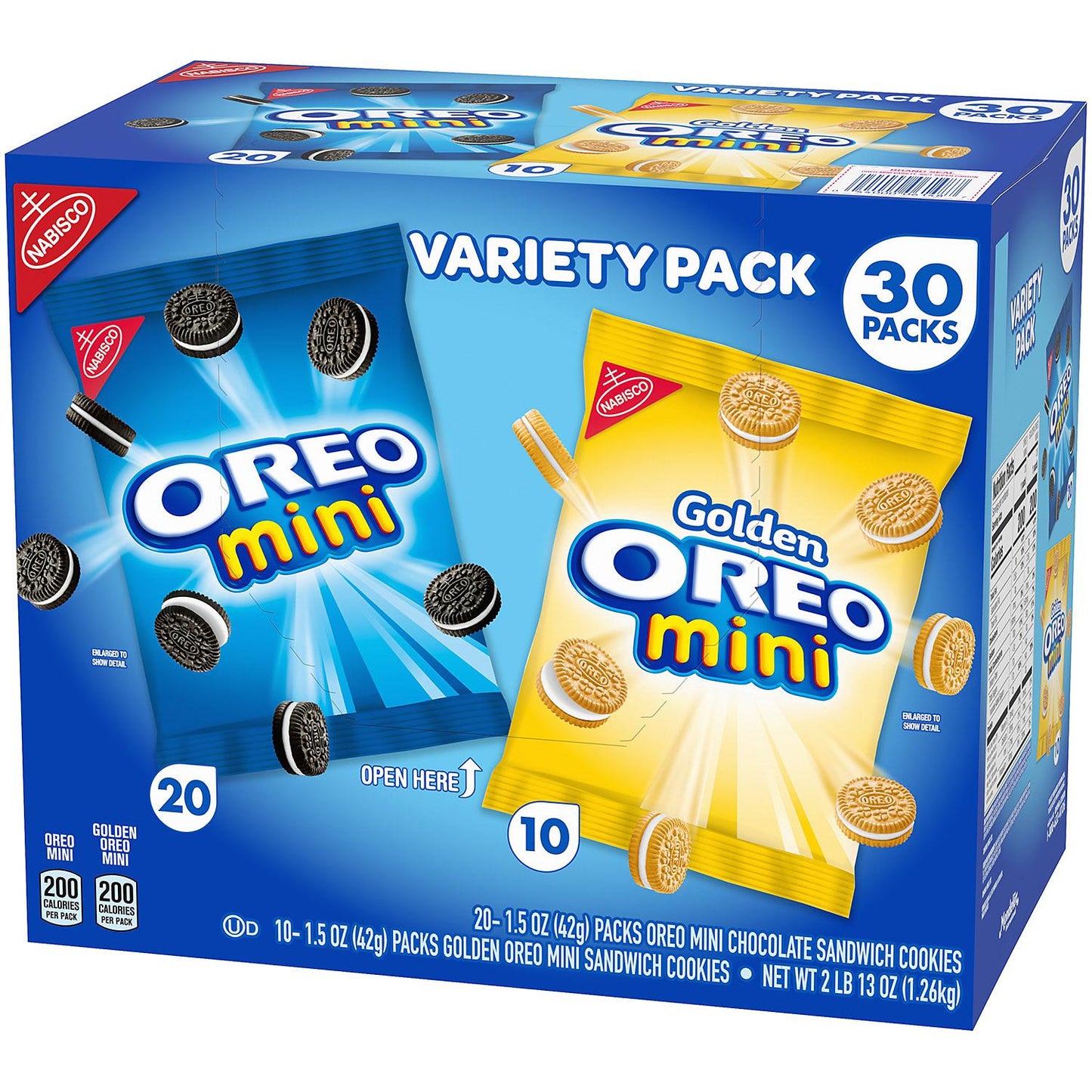 Mini Oreo Sandwich Cookies Variety Pack, (30 ct., 1.5 oz.)