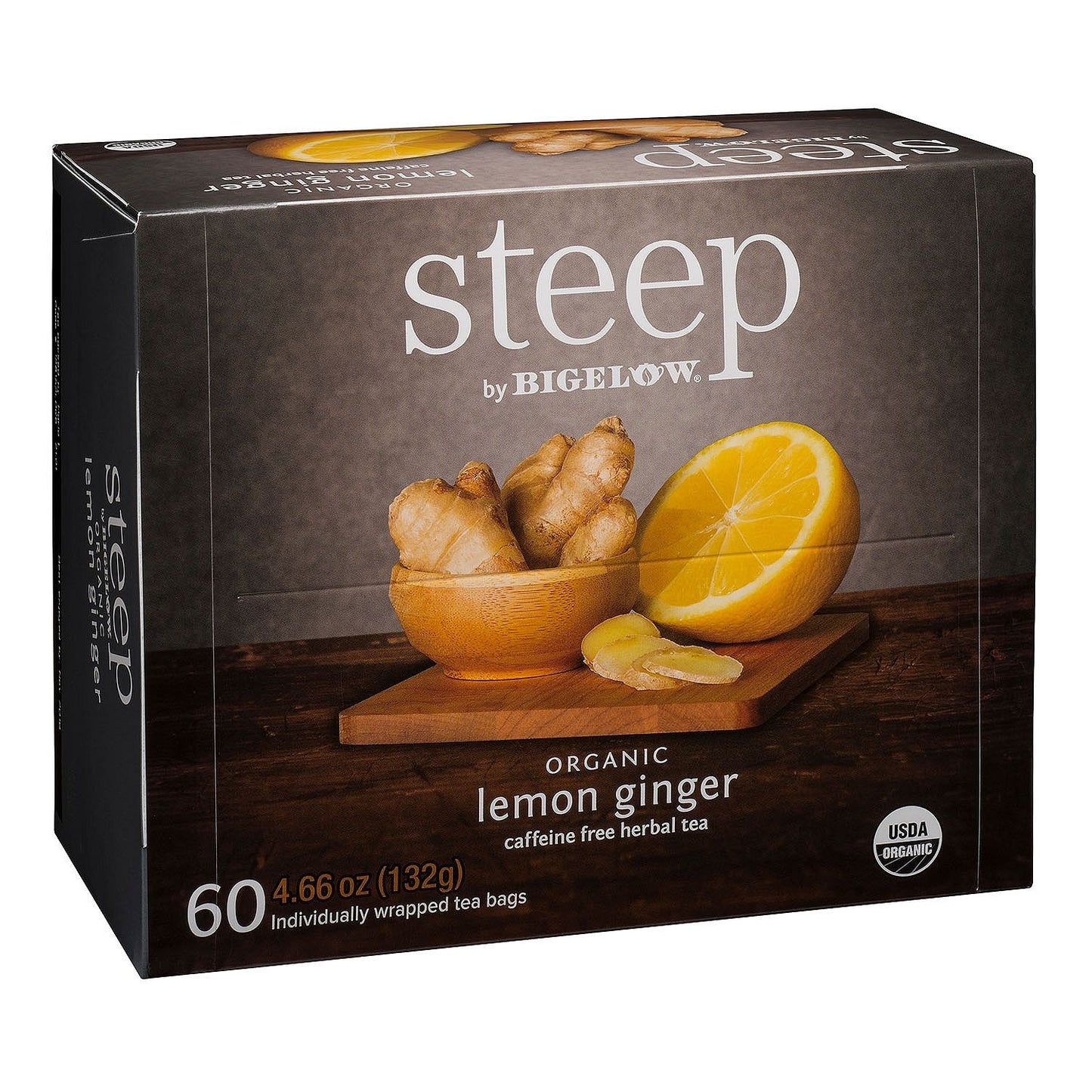 Bigelow Organic Steep Lemon Ginger Tea (60 ct.)