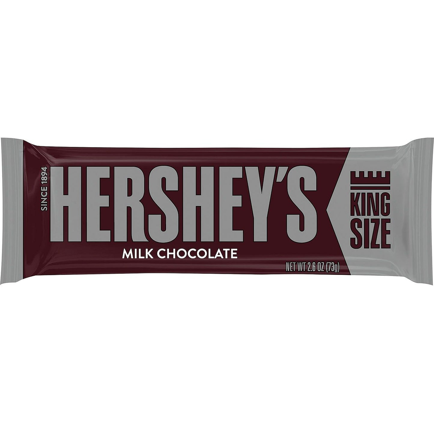 HERSHEY'S Milk Chocolate King Size Candy, Full Size, Bar (2.6 oz.)