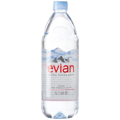 Evian Natural Spring Water (1 L, 12 pk.)