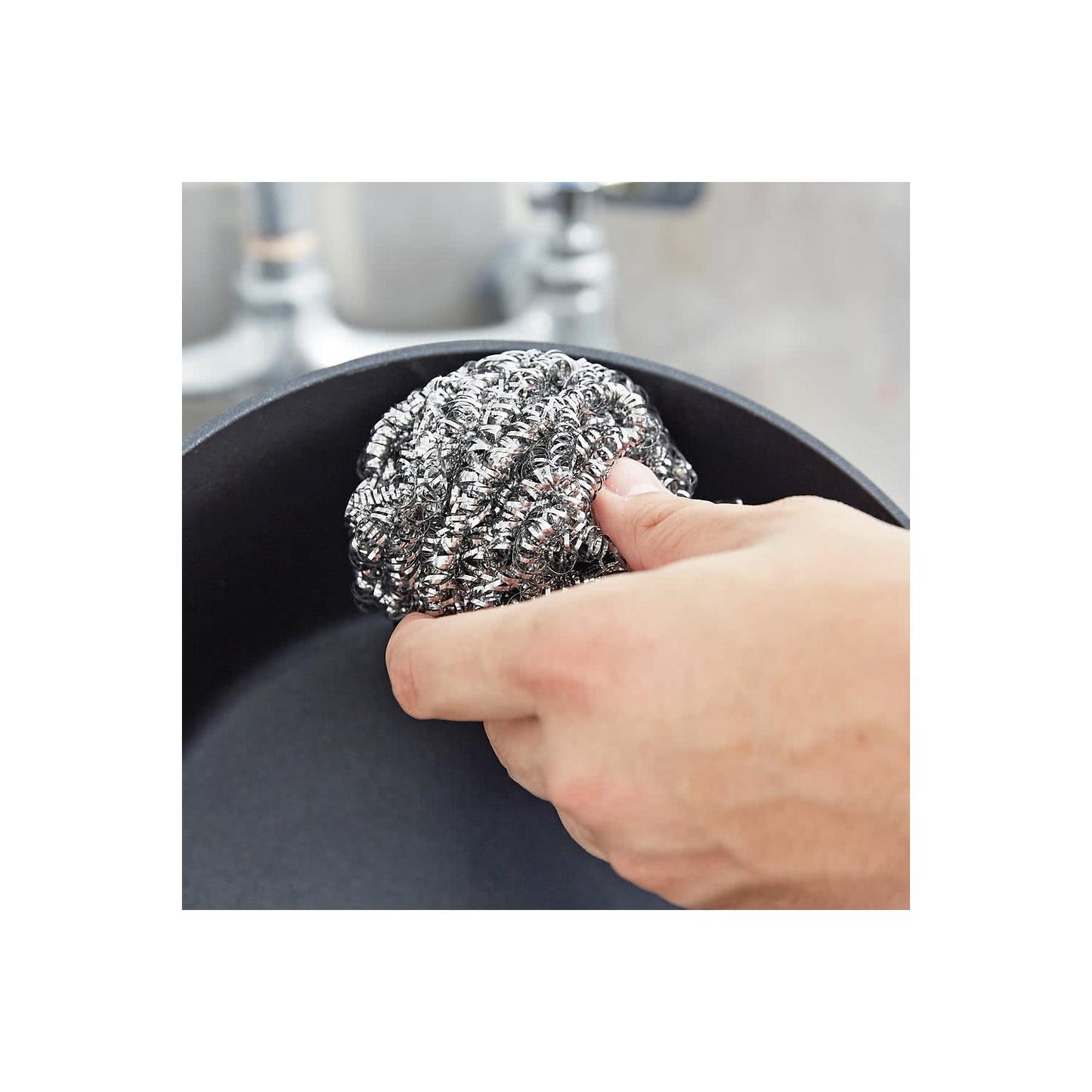 Scotch-Brite 2X Larger Stainless Steel Scrubbers Club Pack, 16 Scrubbers per pack