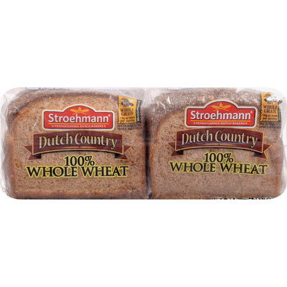 Stroehmann Dutch Country 100% Whole Wheat - 24 oz. - 2 ct.