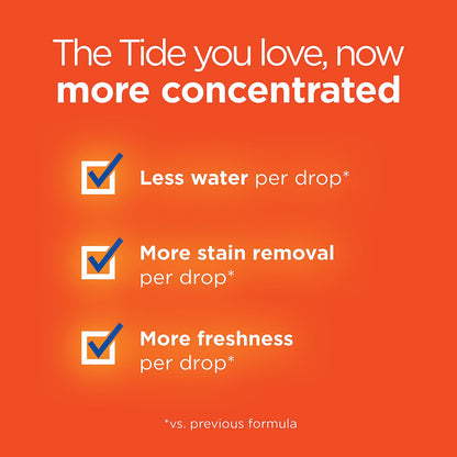 Tide Total Clean Ultra Concentrated Liquid Laundry Detergent, Fresh Linen (88 loads,150 fl oz.)