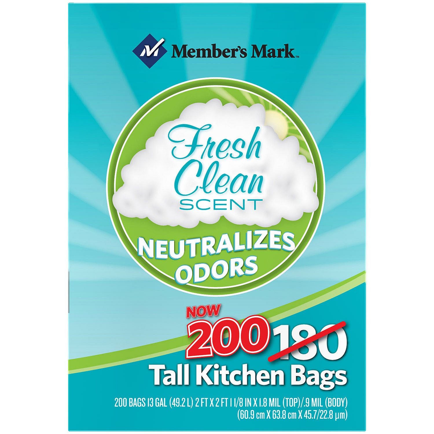 Power Flex Tall Kitchen Drawstring Trash Bags (13 gal., 200 ct.) - Fresh  Scent - Decisive Driver