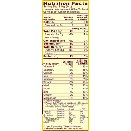 Nestlé Nesquik Chocolate Flavored Powder (2.61 lb.)