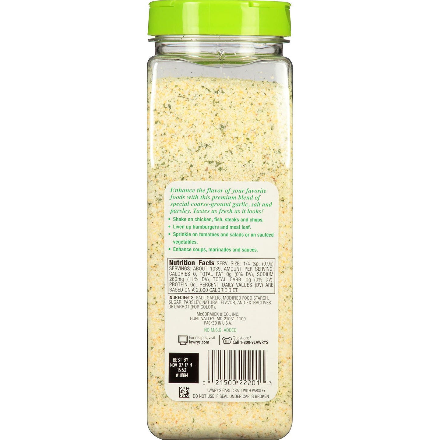 Lawry's Garlic Salt (33 oz.)