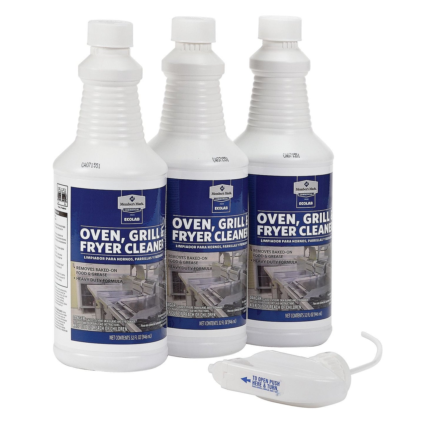 Member's Mark Commerical Oven, Grill and Fryer Cleaner - 32 oz. - 3 Pk.