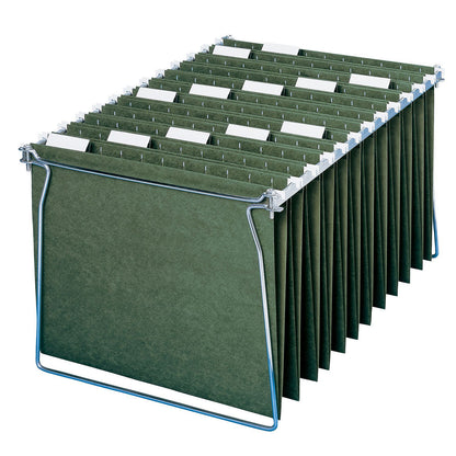 Smead 1/5 Cut Ajustable Positions Hanging File Folders, Letter, Standard Green, 50ct.