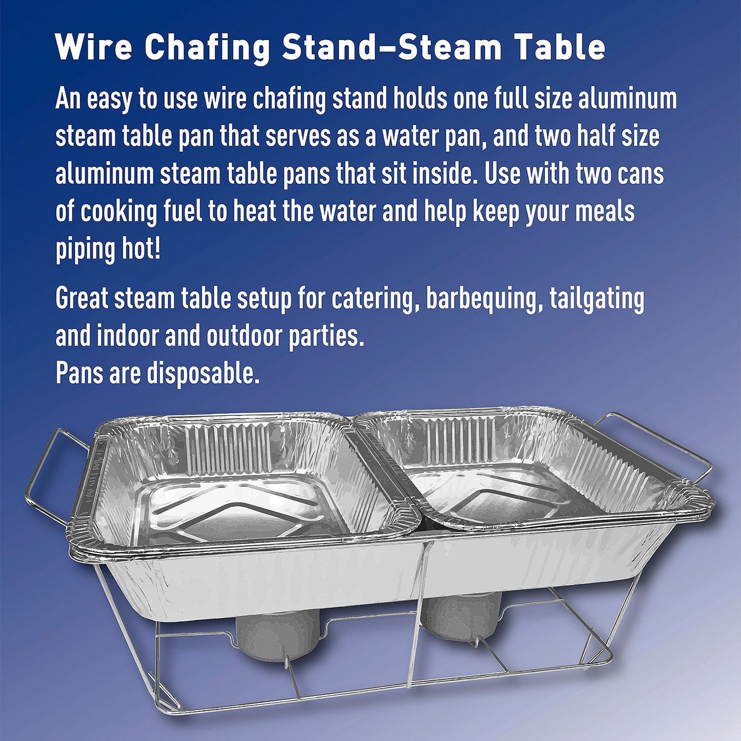 Member's Mark Aluminum Steam Table Pans, Half Size (36 ct