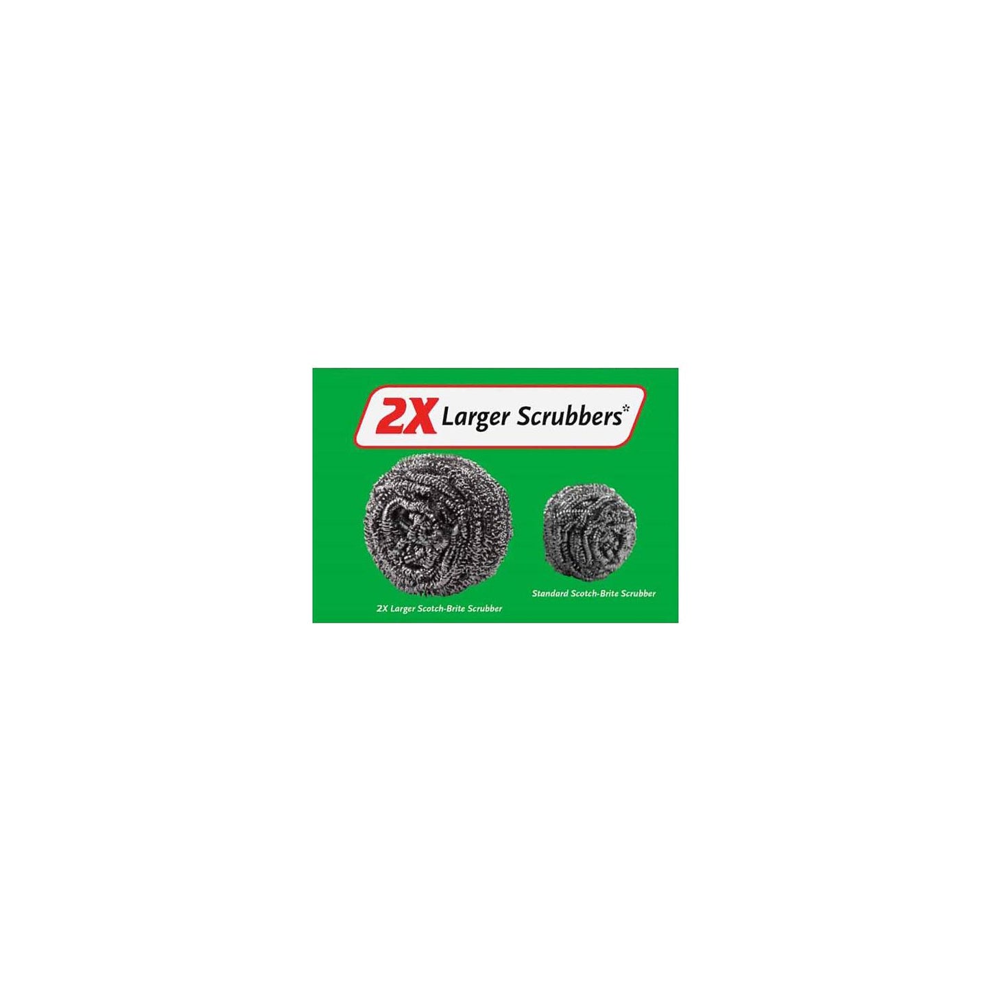 Scotch-Brite 2X Larger Stainless Steel Scrubbers Club Pack, 16 Scrubbers per pack
