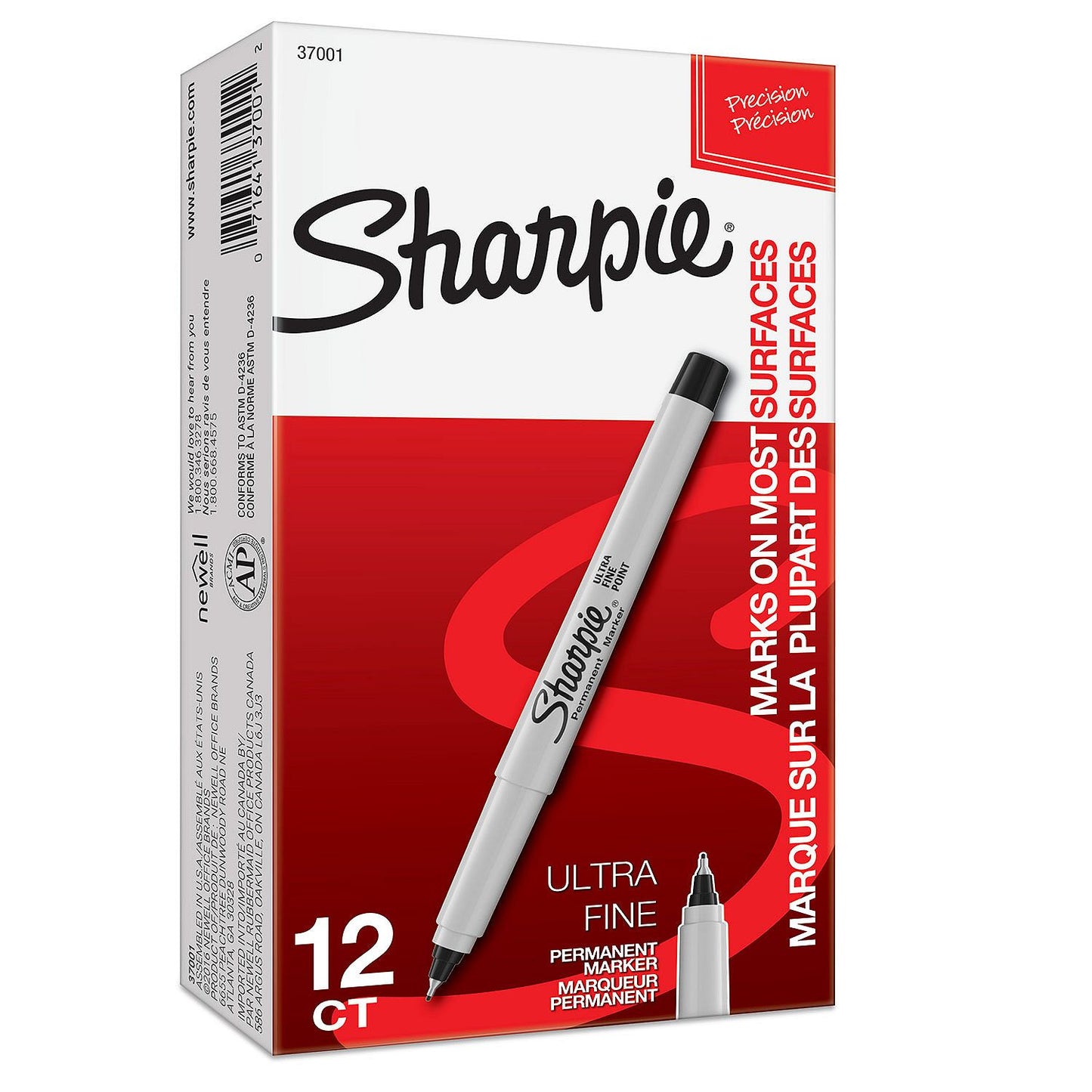 Sharpie Ultra-Fine Permanent Markers, Black, 24 Count