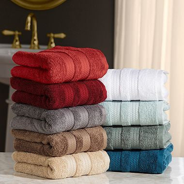 Member Mark 100% Cotton Hotel Premier Collection Luxury Bath Towel Bundle  (Assorted Colors) (White, Bundle)