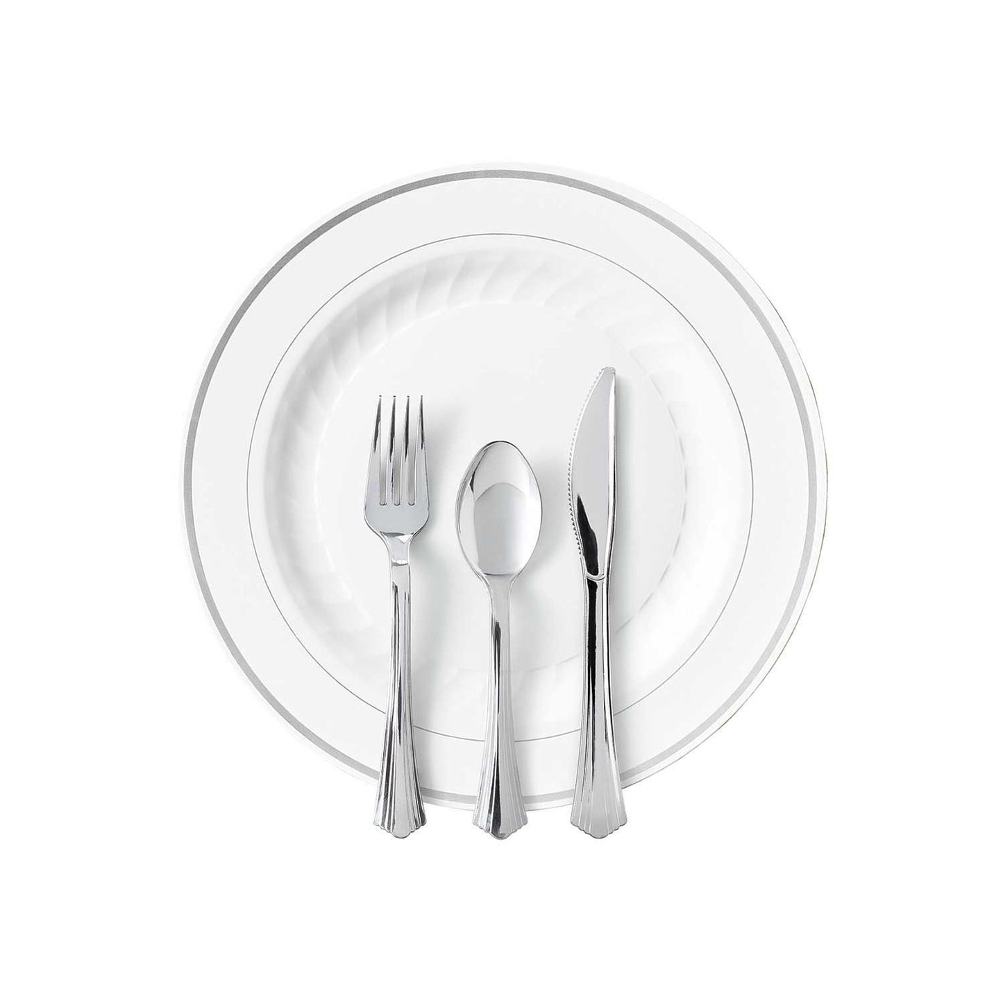 Premium Plastic Heavyweight Plates, Combo Pack (48 ct.)