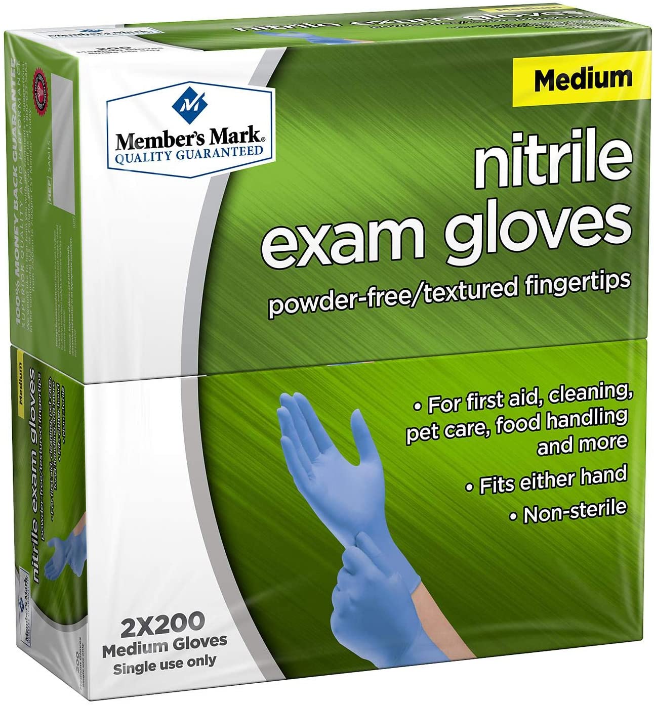 Member's Mark Nitrile Gloves, Choose your Size 400 ct