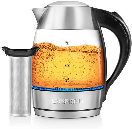 Chefman 1.8L Digital Precision Electric Kettle with Tea Infuser