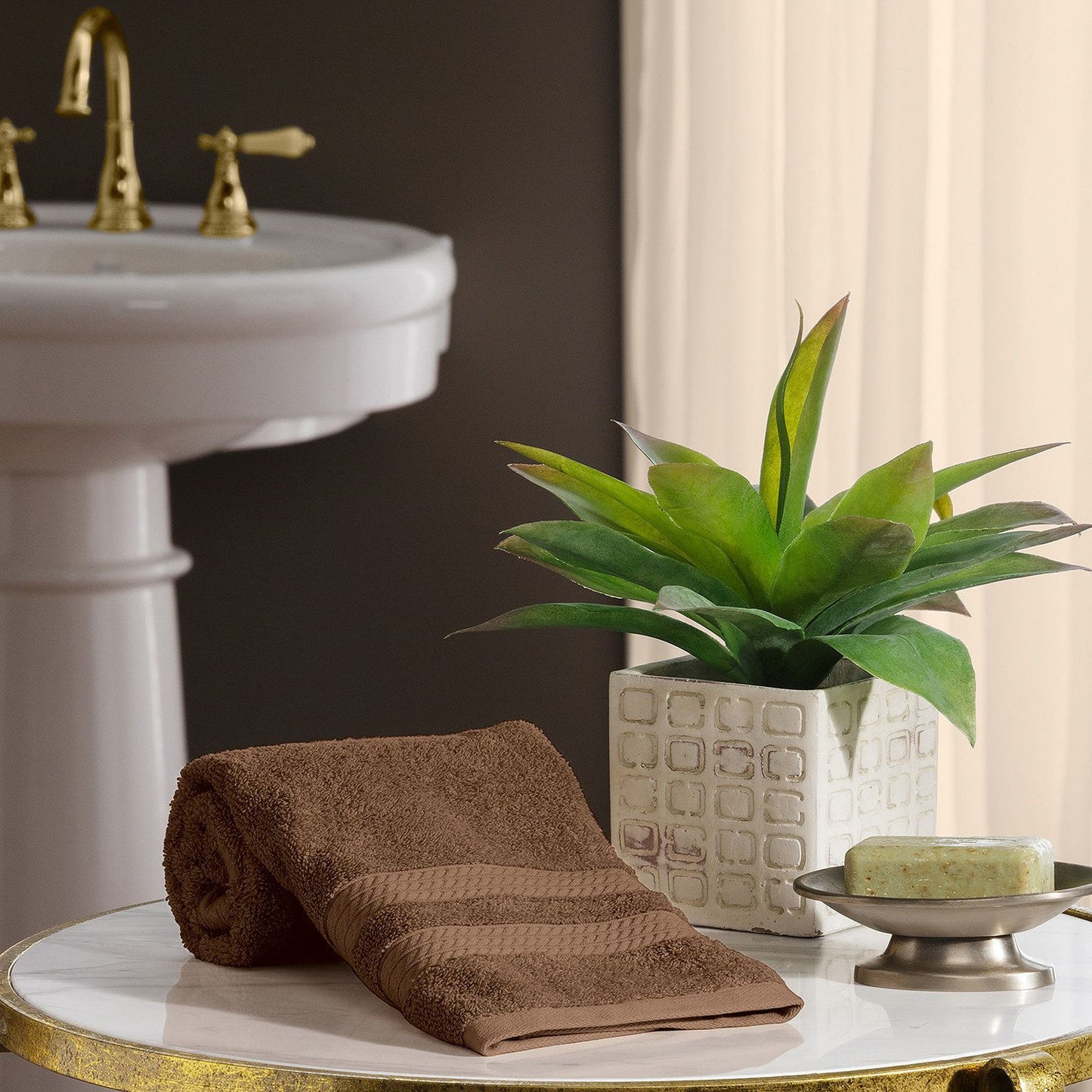 Hotel Luxury Reserve Collection 100% Cotton Luxury Hand Towel 16" x 30" (Assorted Colors)