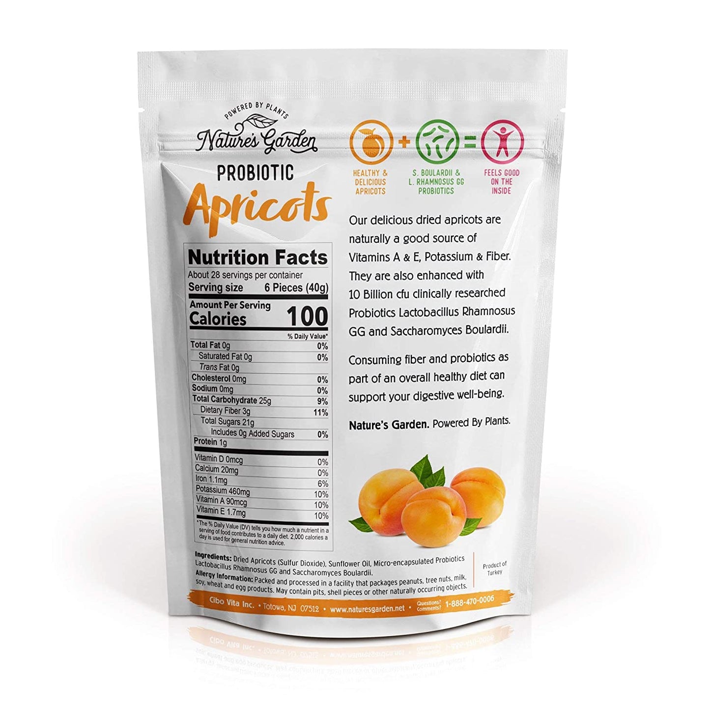 Nature's Garden Probiotic Apricots