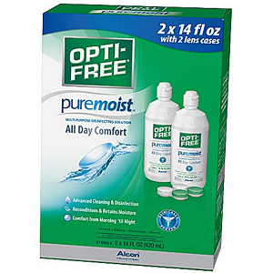 Opti-Free PureMoist with 2 Lens Cases (14 oz., 2 pk.)