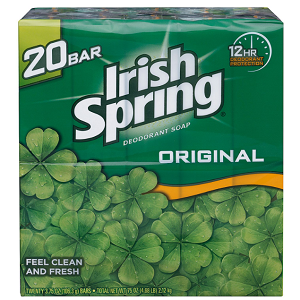 Irish Spring Deodorant Soap - 3.75 oz. - 20 ct.