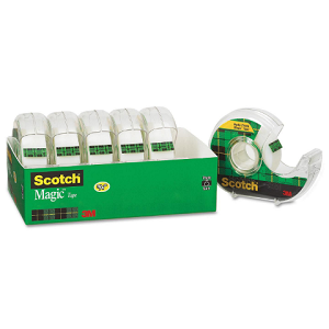 Scotch® Magic Tape with Refillable Dispenser, ¾” x 850”, 6 Rolls