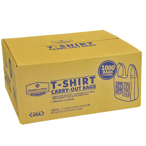 T-Shirt Plastic Carry-Out Bags (1,000 ct.)