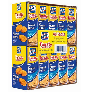 Lance Toasty Peanut Butter Sandwich Crackers (1.29 oz., 40 ct.)