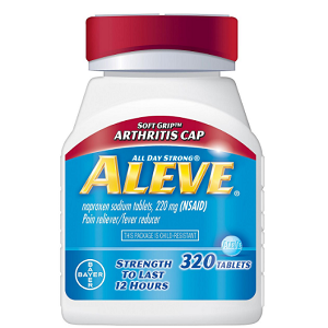 Aleve Naproxen Sodium Pain Reliever Tablets, Soft Grip Arthritis Cap (320 ct.)