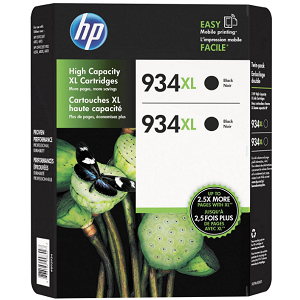 HP 934 XL High-Yield Ink, Black (2 pk., 1,000 Page Yield)