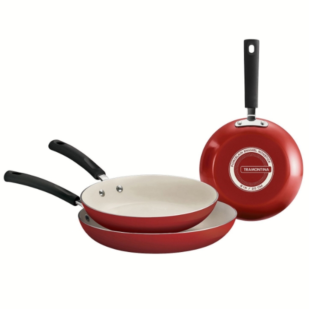 Tramontina Ceramic-Reinforced Nonstick Fry Pans, Set of 3