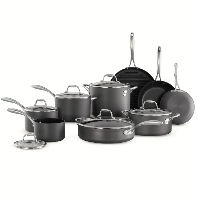  Kirkland Signature 12-piece Hard Anodized Cookware Set: Home &  Kitchen