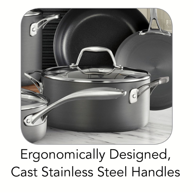 Tramontina 15 Pc Cookware Set - Silver Aluminum Nonstick 