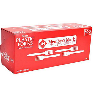 White Plastic Forks (600 ct.)