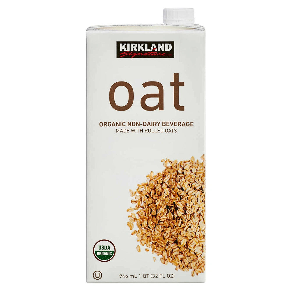 Kirkland Signature Organic Non-Dairy Oat Beverage, 32 oz, 6 count